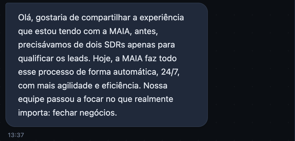 Depoimento de cliente 2